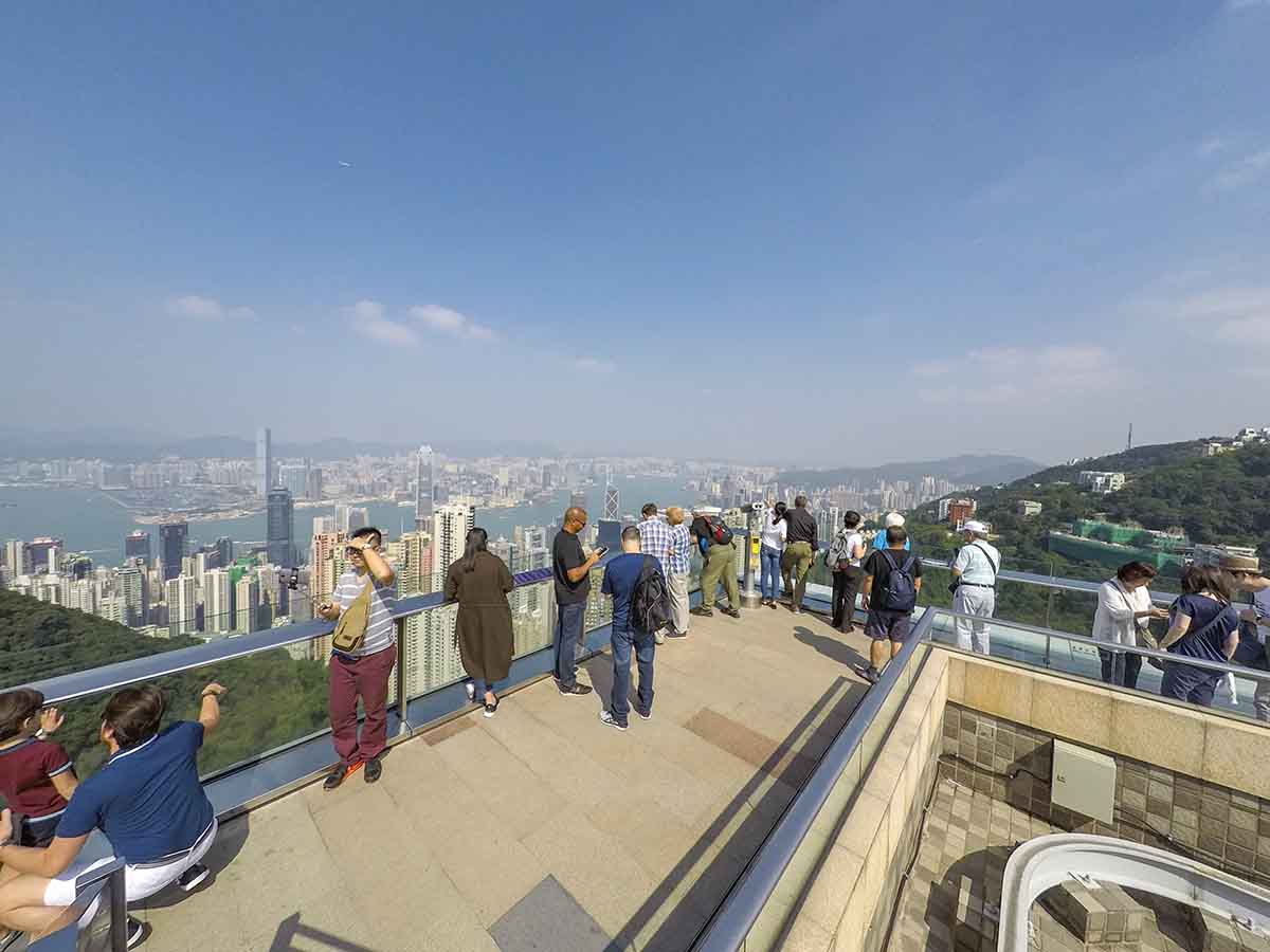 Victoria peak observation deck Hong Kong