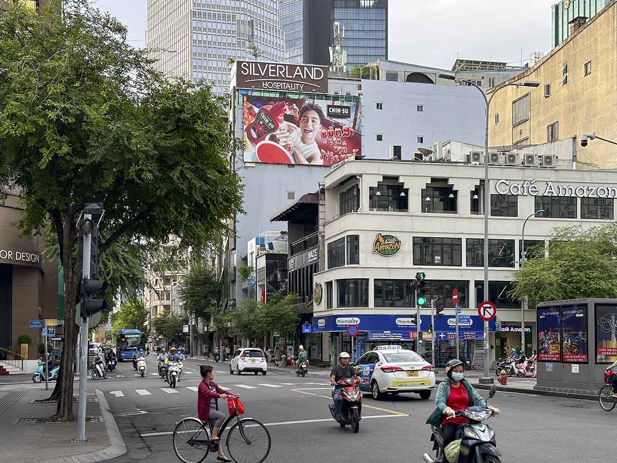 Pedestrians on the street