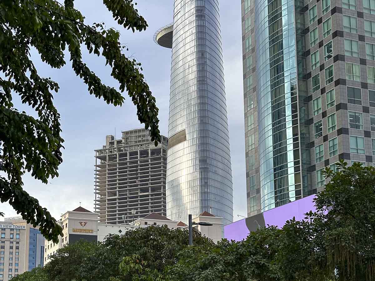 Modern buildings in central Ho Chi Minh City