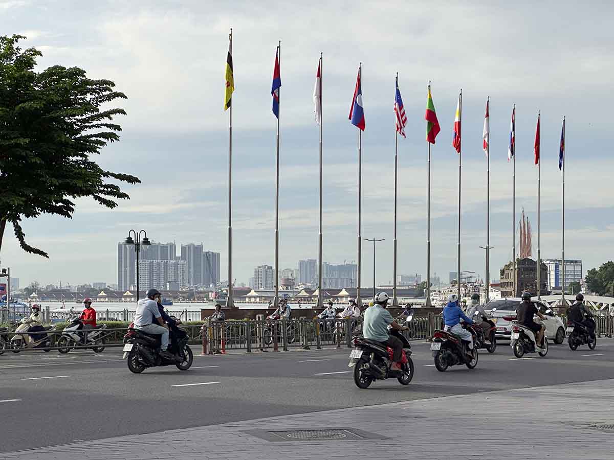 Main road along the river